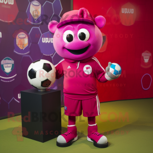 Magenta fodbold maskot...