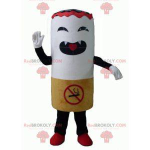 Mascota de cigarrillo gigante mirando feroz - Redbrokoly.com
