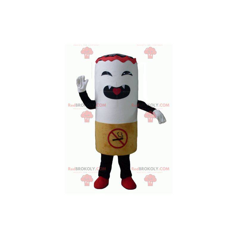 Giant cigarette mascot looking fierce - Redbrokoly.com