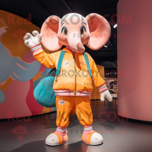 Peach Elephant mascotte...