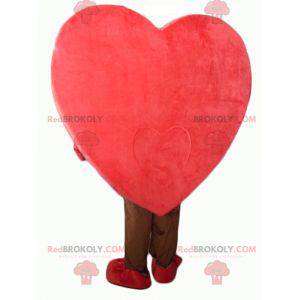 Mascotte cuore rosso gigante e carino - Redbrokoly.com