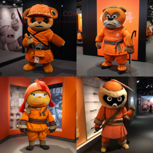 Oranje Samurai mascotte...