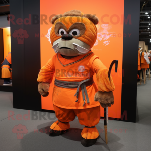 Oranje Samurai mascotte...