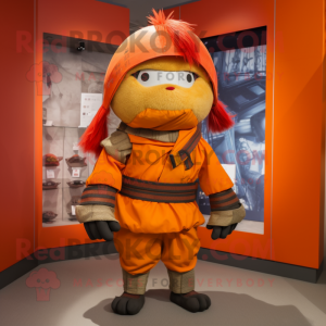 Oranje Samurai mascotte...