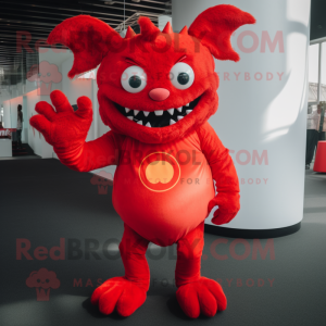 Red Devil maskot drakt...