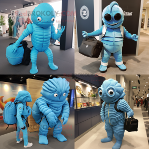 Sky Blue Trilobite mascotte...