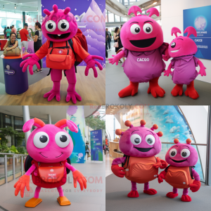 Magenta Crab Cakes maskot...