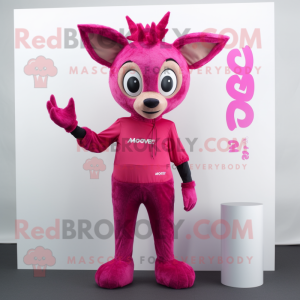 Magenta rådjur maskot...