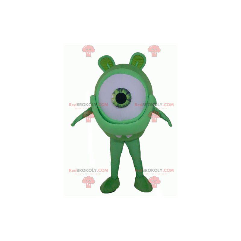 Velký obří zelené oko maskot mimozemšťan - Redbrokoly.com Velký obří zelené oko maskot mimozemšťan - Redbrokoly.com
