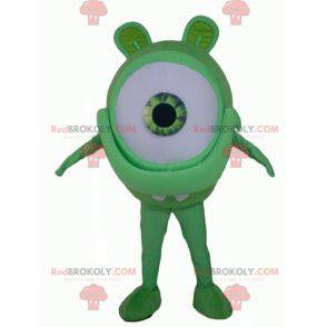 Mascotte de gros œil vert géant d'extra-terrestre -