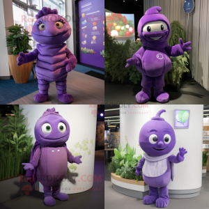 Lavendel plommon maskot...