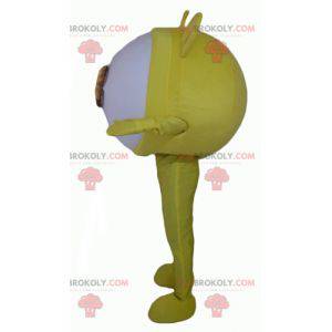 Mascotte grote reusachtige gele ogen alien - Redbrokoly.com
