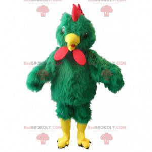mascotte de coq vert géant - Redbrokoly.com