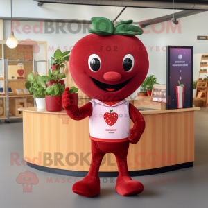 Maroon Strawberry mascotte...