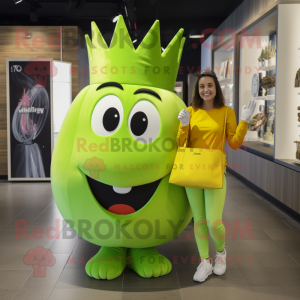 Lime Green Queen mascotte...