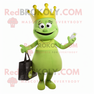 Lime Green Queen mascotte...