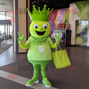 Lime Green Queen maskot...