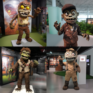 Brown Zombie mascotte...