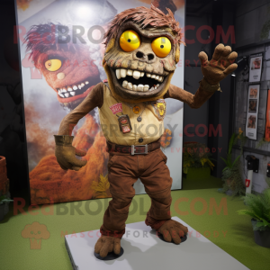 Brown Zombie mascotte...