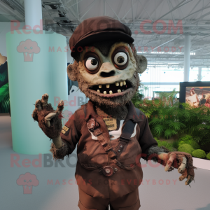 Brown Zombie mascotte...