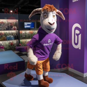 Purple Boer Goat maskot...