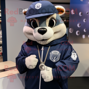 Marinblå armband maskot...