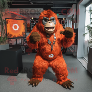 Rust Gorilla maskot kostume...