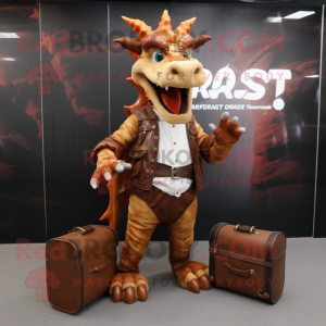 Rust Dragon maskot drakt...
