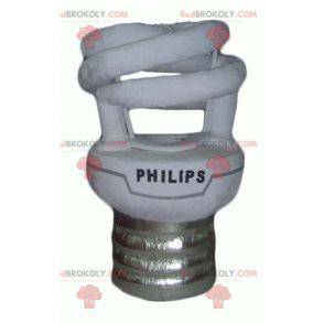 Mascotte d'ampoule géante blanche et grise Philips -