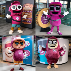 Magenta Bagels maskot...