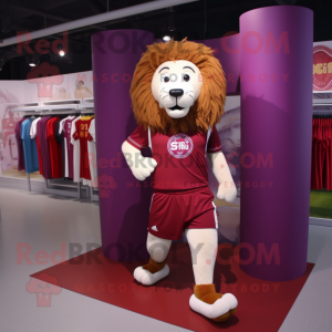 Maroon Lion mascotte...