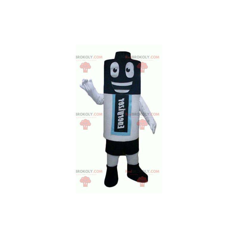 Mascot pila gigante negro, blanco y azul - Redbrokoly.com Mascot pila gigante negro, blanco y azul - Redbrokoly.com