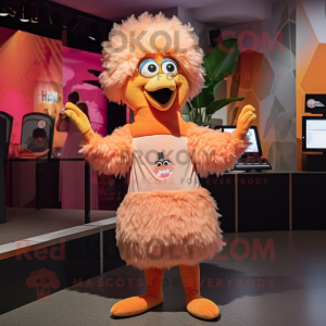 Peach Emu mascotte kostuum...