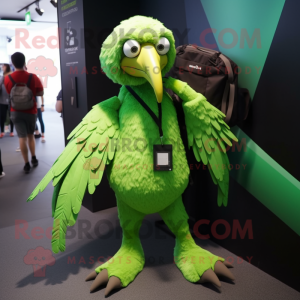 Lime Green Vulture maskot...