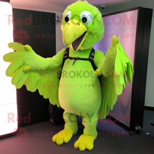 Lime Green Vulture maskot...