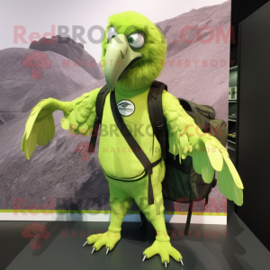 Lime Green Vulture maskot...