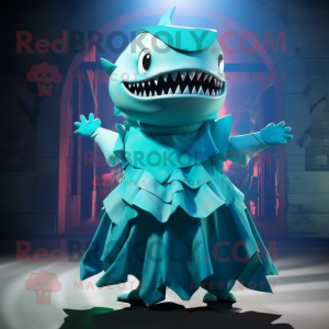Cyan Megalodon mascotte...