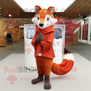 Red Fox maskot drakt figur...
