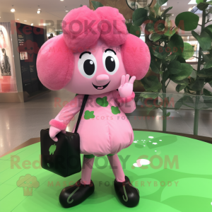 Rosa fyrklöver maskot...