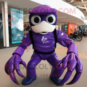 Purple Crab mascotte...
