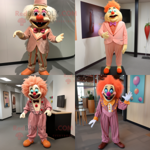 Peach Evil Clown mascotte...