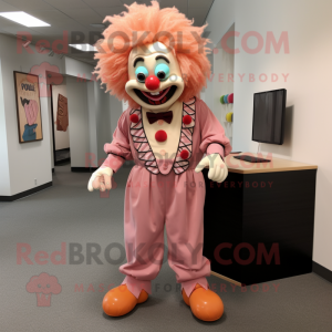 Peach Evil Clown mascotte...