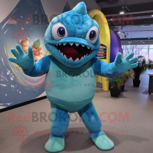 Cyan Piranha mascotte...