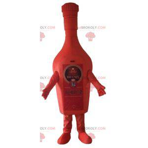 Riesiges rotes Brandy Brandy Flaschenmaskottchen -