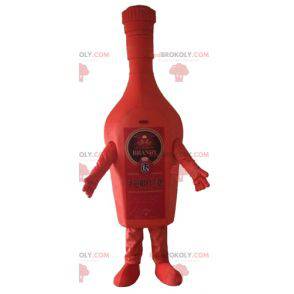 Riesiges rotes Brandy Brandy Flaschenmaskottchen -