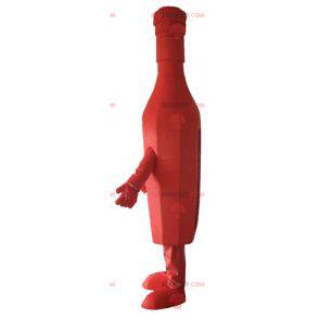 Giant red brandy brandy bottle mascot - Redbrokoly.com