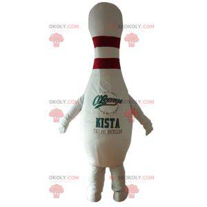 Giant white and red bowling mascot - Redbrokoly.com