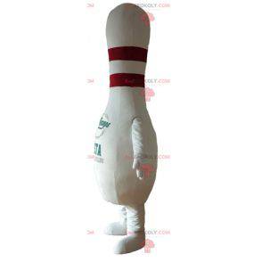 Giant white and red bowling mascot - Redbrokoly.com