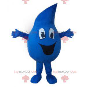 Gigantische blauwe waterdruppel mascotte - Redbrokoly.com