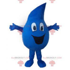 Giant blue water drop mascot - Redbrokoly.com